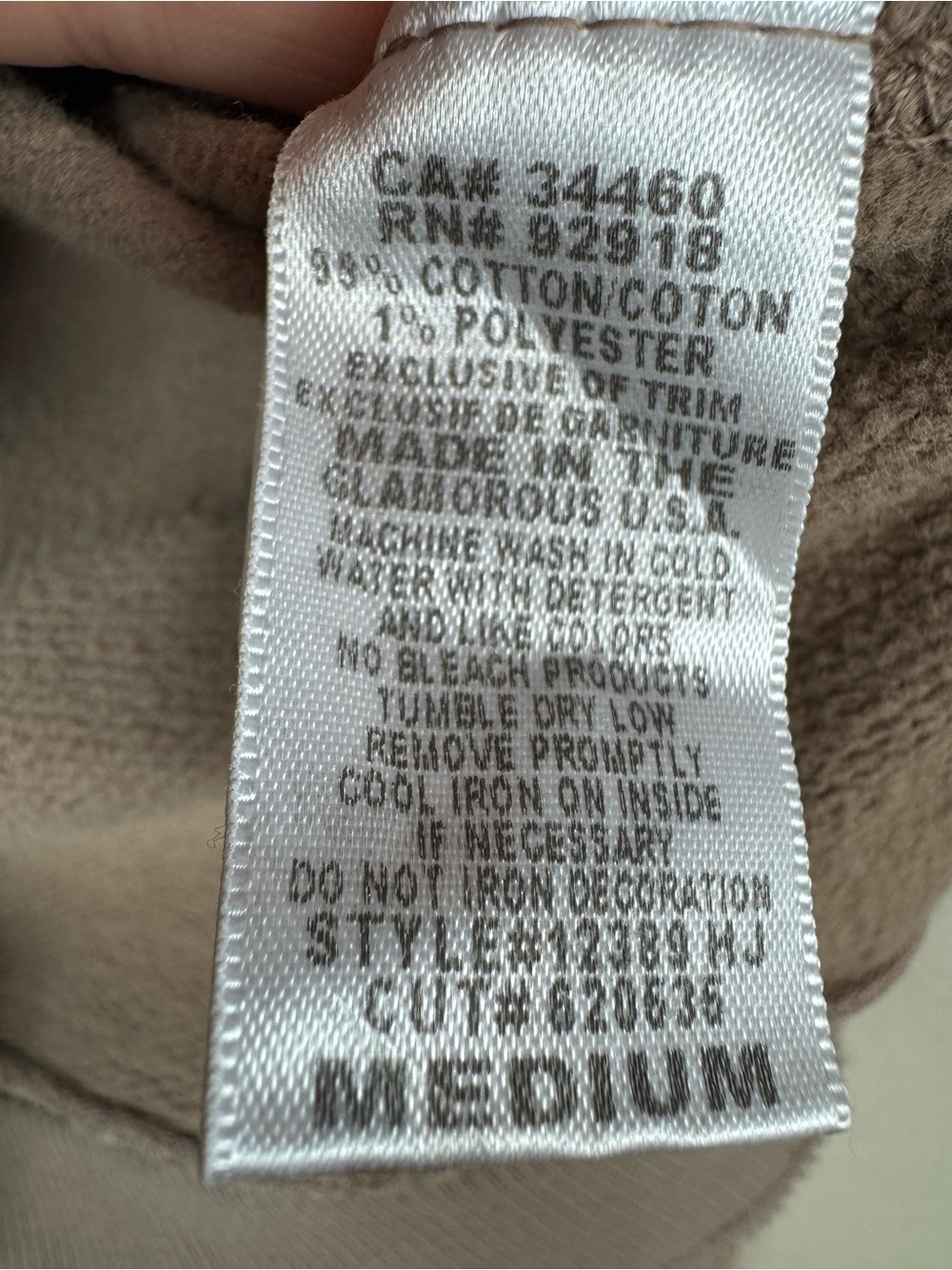 VTG Y2K House of Juicy Couture Zip Up Jacket Brown tan Rhinestone Cotton E - Picture 11 of 15